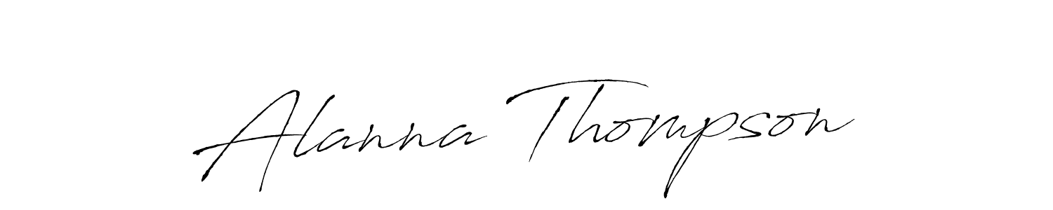 Use a signature maker to create a handwritten signature online. With this signature software, you can design (Antro_Vectra) your own signature for name Alanna Thompson. Alanna Thompson signature style 6 images and pictures png