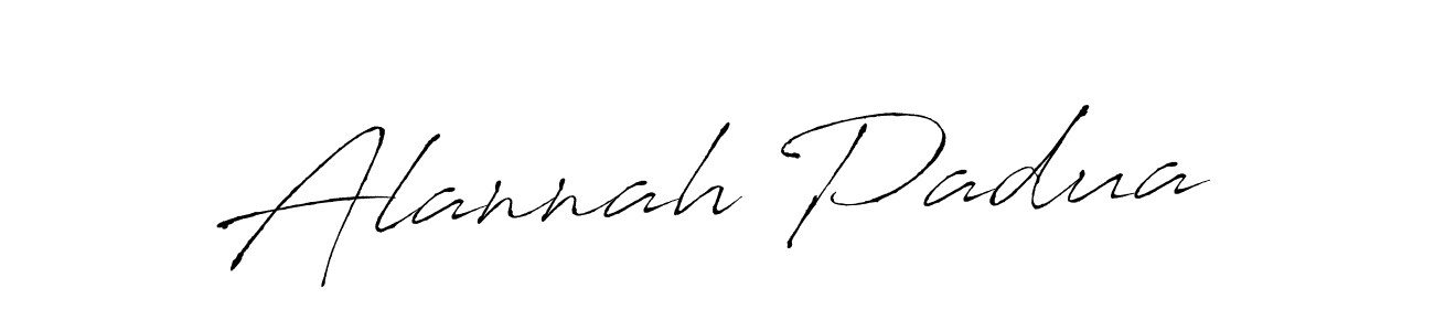 Alannah Padua stylish signature style. Best Handwritten Sign (Antro_Vectra) for my name. Handwritten Signature Collection Ideas for my name Alannah Padua. Alannah Padua signature style 6 images and pictures png