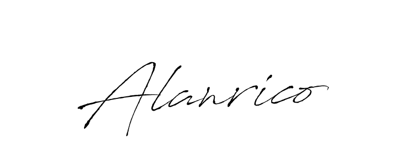 You should practise on your own different ways (Antro_Vectra) to write your name (Alanrico) in signature. don't let someone else do it for you. Alanrico signature style 6 images and pictures png