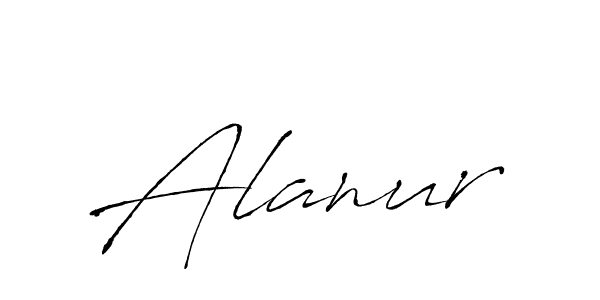 You should practise on your own different ways (Antro_Vectra) to write your name (Alanur) in signature. don't let someone else do it for you. Alanur signature style 6 images and pictures png