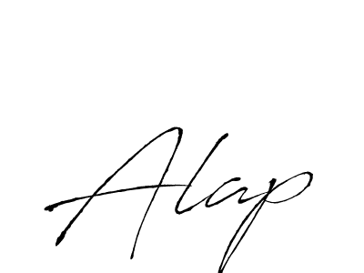 Design your own signature with our free online signature maker. With this signature software, you can create a handwritten (Antro_Vectra) signature for name Alap. Alap signature style 6 images and pictures png