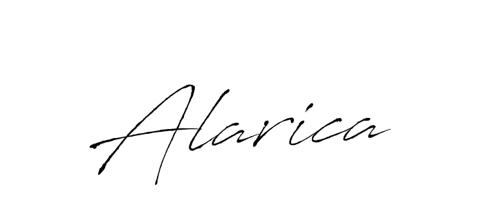 Design your own signature with our free online signature maker. With this signature software, you can create a handwritten (Antro_Vectra) signature for name Alarica. Alarica signature style 6 images and pictures png