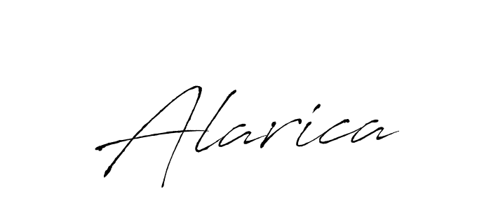 Design your own signature with our free online signature maker. With this signature software, you can create a handwritten (Antro_Vectra) signature for name Alarica. Alarica signature style 6 images and pictures png