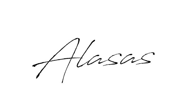 Design your own signature with our free online signature maker. With this signature software, you can create a handwritten (Antro_Vectra) signature for name Alasas. Alasas signature style 6 images and pictures png