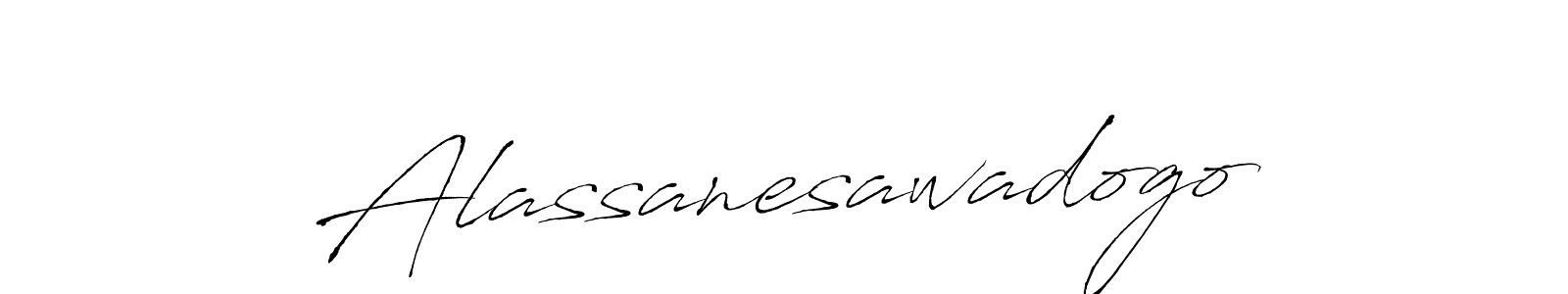 How to make Alassanesawadogo signature? Antro_Vectra is a professional autograph style. Create handwritten signature for Alassanesawadogo name. Alassanesawadogo signature style 6 images and pictures png