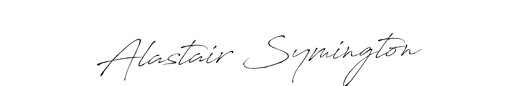 How to make Alastair Symington name signature. Use Antro_Vectra style for creating short signs online. This is the latest handwritten sign. Alastair Symington signature style 6 images and pictures png