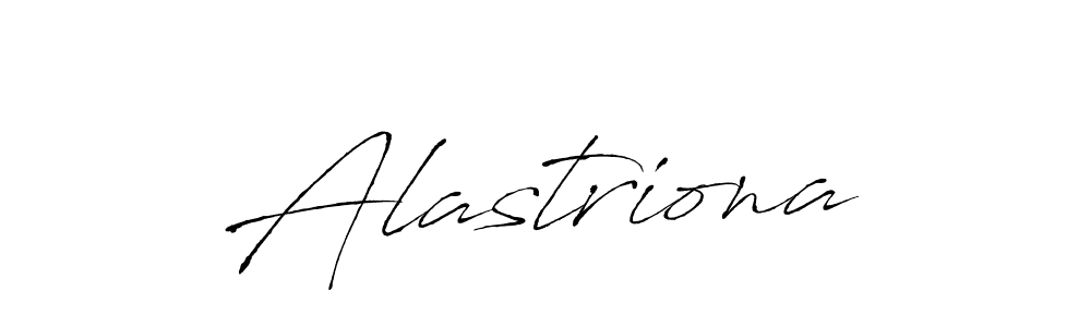 Make a beautiful signature design for name Alastriona. With this signature (Antro_Vectra) style, you can create a handwritten signature for free. Alastriona signature style 6 images and pictures png