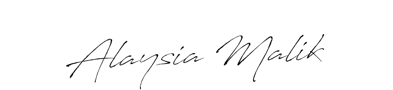 Create a beautiful signature design for name Alaysia Malik. With this signature (Antro_Vectra) fonts, you can make a handwritten signature for free. Alaysia Malik signature style 6 images and pictures png