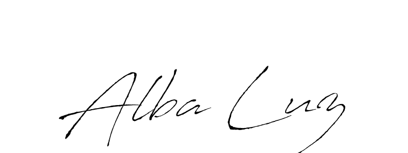 You can use this online signature creator to create a handwritten signature for the name Alba Luz. This is the best online autograph maker. Alba Luz signature style 6 images and pictures png