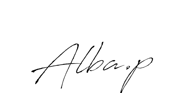 You should practise on your own different ways (Antro_Vectra) to write your name (Alba.p) in signature. don't let someone else do it for you. Alba.p signature style 6 images and pictures png