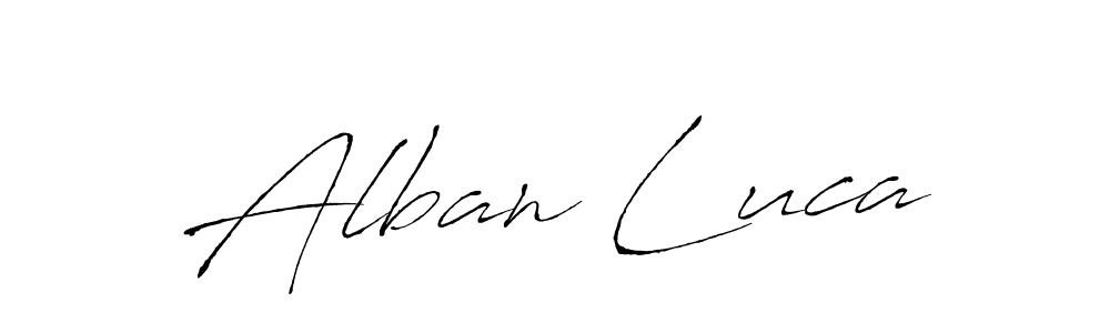 It looks lik you need a new signature style for name Alban Luca. Design unique handwritten (Antro_Vectra) signature with our free signature maker in just a few clicks. Alban Luca signature style 6 images and pictures png