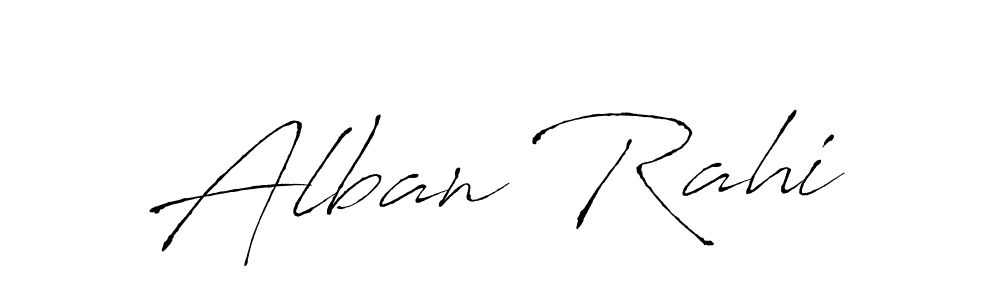 Design your own signature with our free online signature maker. With this signature software, you can create a handwritten (Antro_Vectra) signature for name Alban Rahi. Alban Rahi signature style 6 images and pictures png