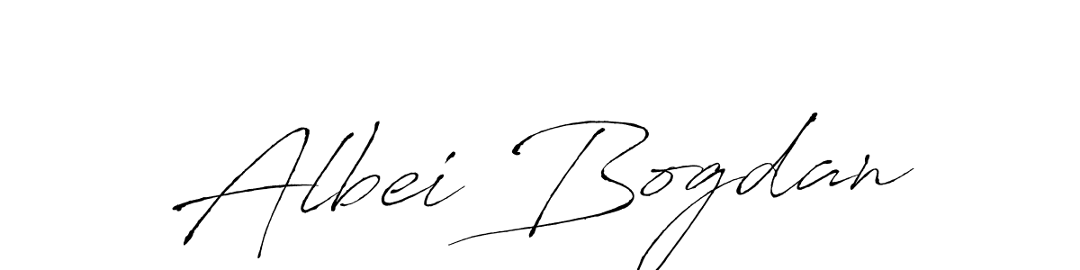 How to make Albei Bogdan signature? Antro_Vectra is a professional autograph style. Create handwritten signature for Albei Bogdan name. Albei Bogdan signature style 6 images and pictures png