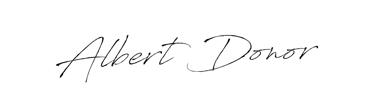 Albert Donor stylish signature style. Best Handwritten Sign (Antro_Vectra) for my name. Handwritten Signature Collection Ideas for my name Albert Donor. Albert Donor signature style 6 images and pictures png