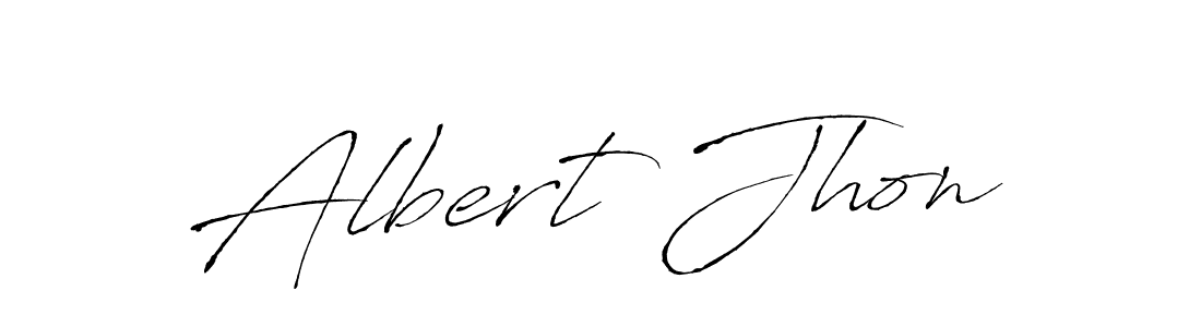 Make a beautiful signature design for name Albert Jhon. With this signature (Antro_Vectra) style, you can create a handwritten signature for free. Albert Jhon signature style 6 images and pictures png