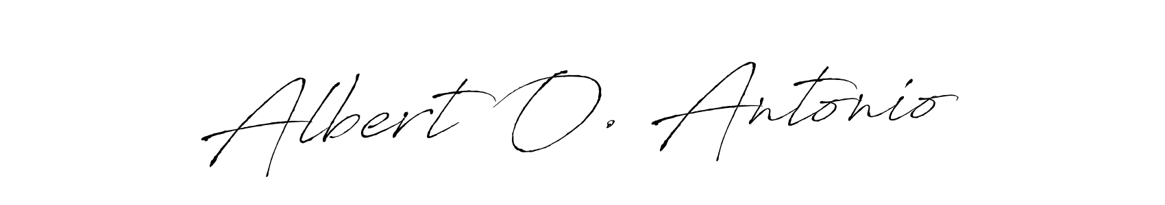 How to make Albert O. Antonio signature? Antro_Vectra is a professional autograph style. Create handwritten signature for Albert O. Antonio name. Albert O. Antonio signature style 6 images and pictures png