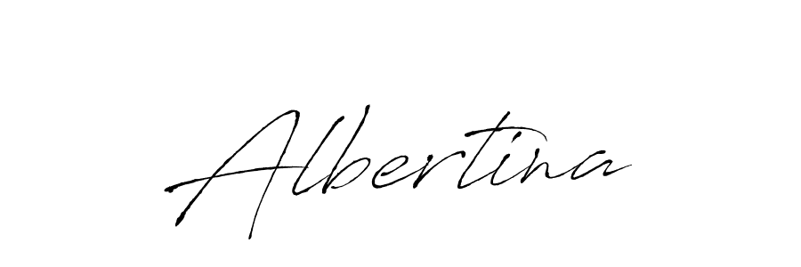 Create a beautiful signature design for name Albertina. With this signature (Antro_Vectra) fonts, you can make a handwritten signature for free. Albertina signature style 6 images and pictures png