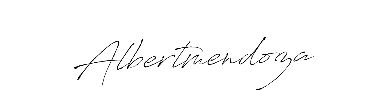Create a beautiful signature design for name Albertmendoza. With this signature (Antro_Vectra) fonts, you can make a handwritten signature for free. Albertmendoza signature style 6 images and pictures png