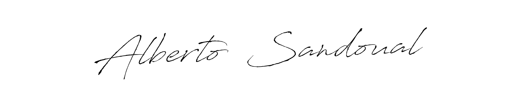 How to make Alberto  Sandoual signature? Antro_Vectra is a professional autograph style. Create handwritten signature for Alberto  Sandoual name. Alberto  Sandoual signature style 6 images and pictures png