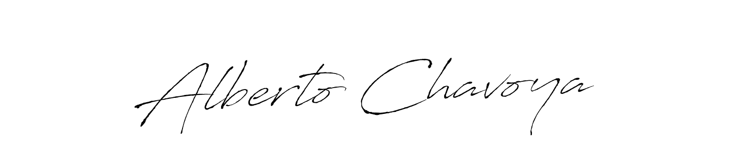 Design your own signature with our free online signature maker. With this signature software, you can create a handwritten (Antro_Vectra) signature for name Alberto Chavoya. Alberto Chavoya signature style 6 images and pictures png