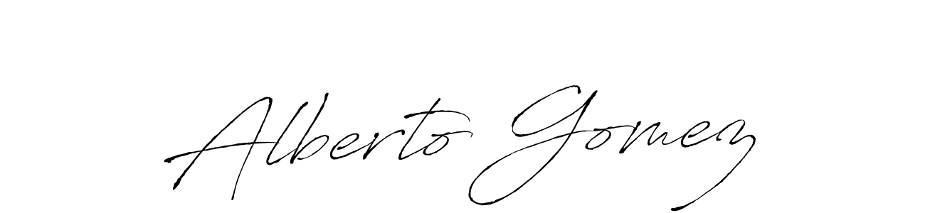 Create a beautiful signature design for name Alberto Gomez. With this signature (Antro_Vectra) fonts, you can make a handwritten signature for free. Alberto Gomez signature style 6 images and pictures png