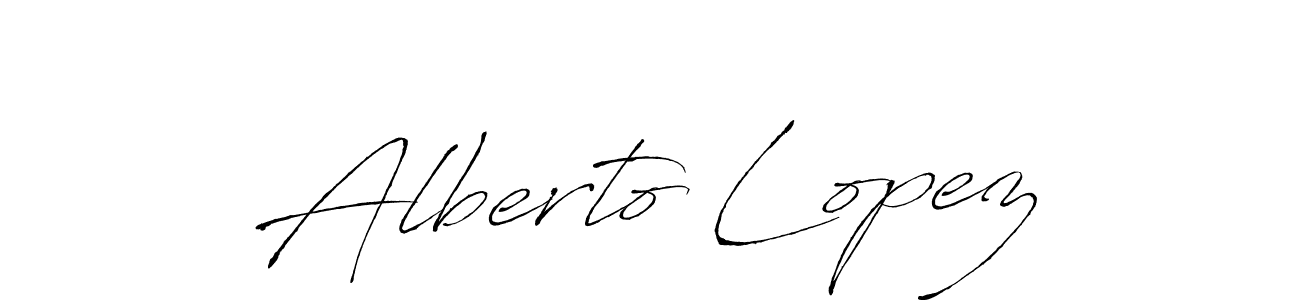 Use a signature maker to create a handwritten signature online. With this signature software, you can design (Antro_Vectra) your own signature for name Alberto Lopez. Alberto Lopez signature style 6 images and pictures png