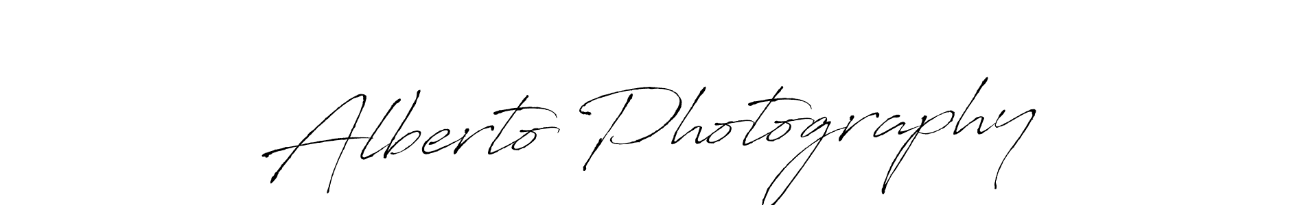 Make a beautiful signature design for name Alberto Photography. With this signature (Antro_Vectra) style, you can create a handwritten signature for free. Alberto Photography signature style 6 images and pictures png