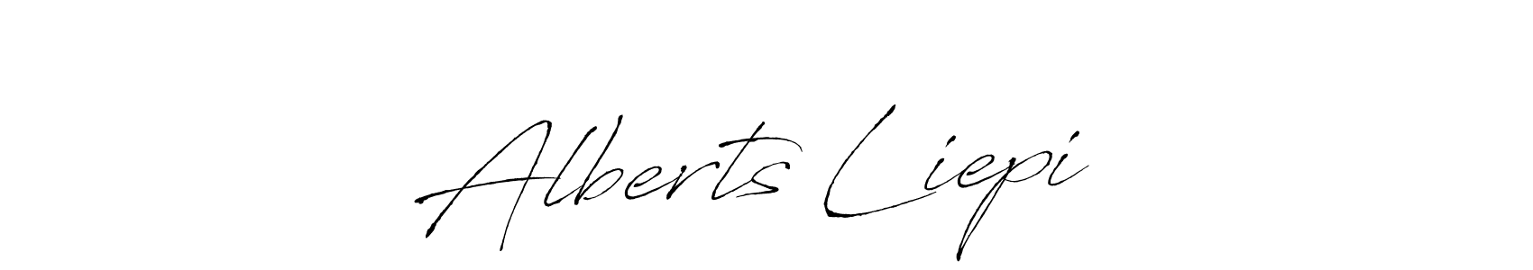 Design your own signature with our free online signature maker. With this signature software, you can create a handwritten (Antro_Vectra) signature for name Alberts Liepiņš. Alberts Liepiņš signature style 6 images and pictures png
