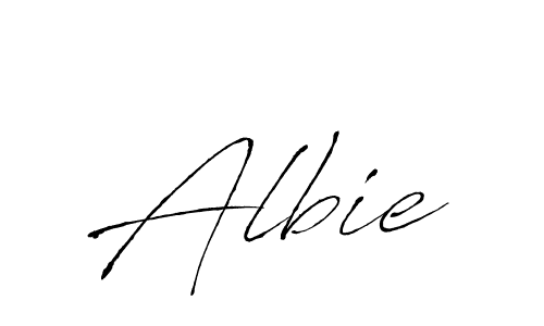 Make a beautiful signature design for name Albie. With this signature (Antro_Vectra) style, you can create a handwritten signature for free. Albie signature style 6 images and pictures png