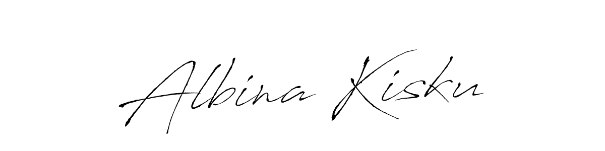 How to make Albina Kisku name signature. Use Antro_Vectra style for creating short signs online. This is the latest handwritten sign. Albina Kisku signature style 6 images and pictures png