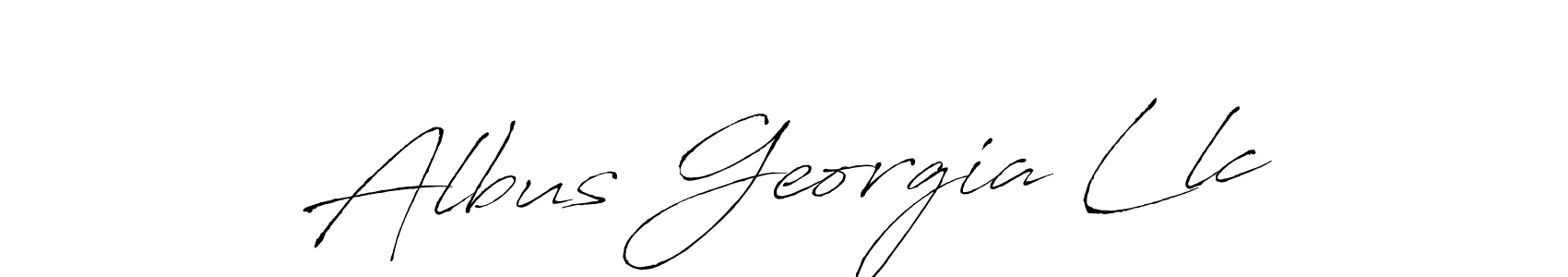 How to make Albus Georgia Llc name signature. Use Antro_Vectra style for creating short signs online. This is the latest handwritten sign. Albus Georgia Llc signature style 6 images and pictures png