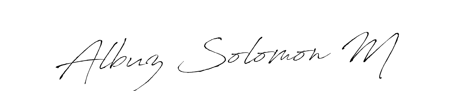 You should practise on your own different ways (Antro_Vectra) to write your name (Albuz Solomon M) in signature. don't let someone else do it for you. Albuz Solomon M signature style 6 images and pictures png