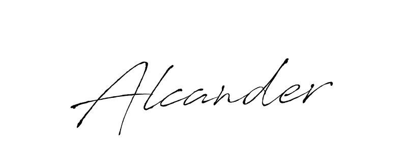 Create a beautiful signature design for name Alcander. With this signature (Antro_Vectra) fonts, you can make a handwritten signature for free. Alcander signature style 6 images and pictures png