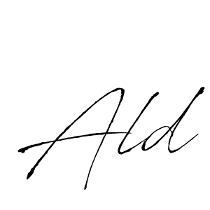 Use a signature maker to create a handwritten signature online. With this signature software, you can design (Antro_Vectra) your own signature for name Ald. Ald signature style 6 images and pictures png