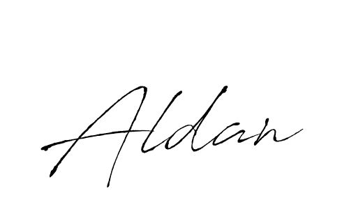 Use a signature maker to create a handwritten signature online. With this signature software, you can design (Antro_Vectra) your own signature for name Aldan. Aldan signature style 6 images and pictures png