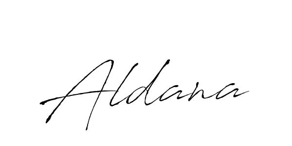 Make a beautiful signature design for name Aldana. With this signature (Antro_Vectra) style, you can create a handwritten signature for free. Aldana signature style 6 images and pictures png