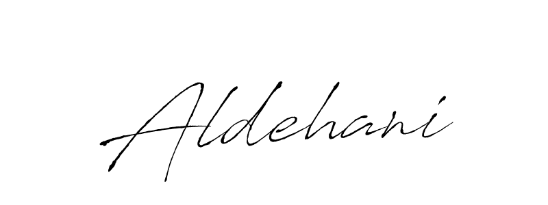 Design your own signature with our free online signature maker. With this signature software, you can create a handwritten (Antro_Vectra) signature for name Aldehani. Aldehani signature style 6 images and pictures png