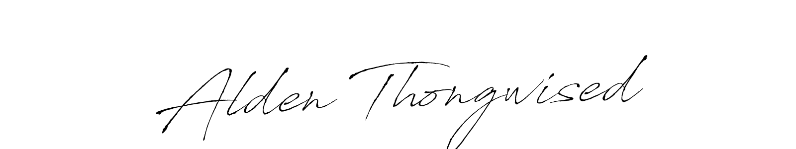 Design your own signature with our free online signature maker. With this signature software, you can create a handwritten (Antro_Vectra) signature for name Alden Thongwised. Alden Thongwised signature style 6 images and pictures png