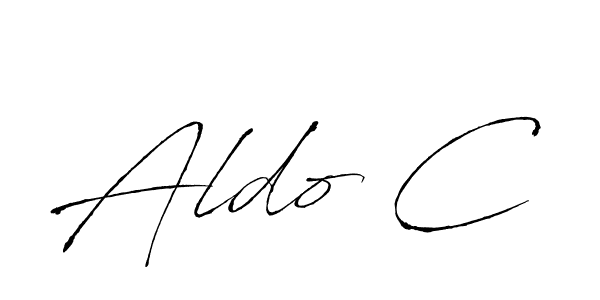 It looks lik you need a new signature style for name Aldo C. Design unique handwritten (Antro_Vectra) signature with our free signature maker in just a few clicks. Aldo C signature style 6 images and pictures png