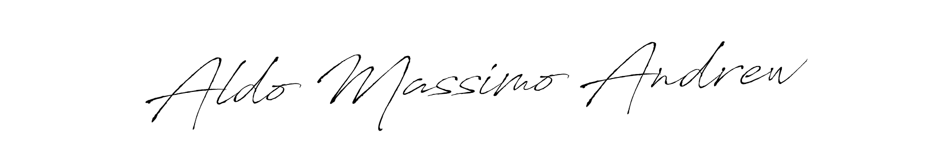 Also You can easily find your signature by using the search form. We will create Aldo Massimo Andrew name handwritten signature images for you free of cost using Antro_Vectra sign style. Aldo Massimo Andrew signature style 6 images and pictures png