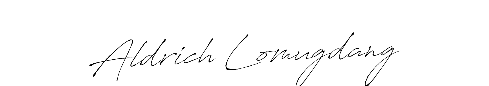 Also You can easily find your signature by using the search form. We will create Aldrich Lomugdang name handwritten signature images for you free of cost using Antro_Vectra sign style. Aldrich Lomugdang signature style 6 images and pictures png