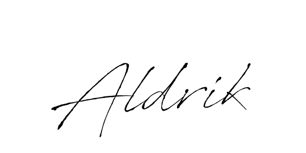 The best way (Antro_Vectra) to make a short signature is to pick only two or three words in your name. The name Aldrik include a total of six letters. For converting this name. Aldrik signature style 6 images and pictures png