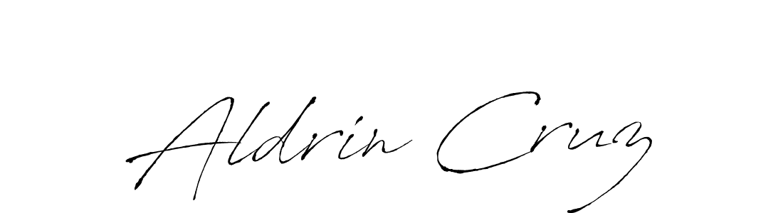 Make a beautiful signature design for name Aldrin Cruz. With this signature (Antro_Vectra) style, you can create a handwritten signature for free. Aldrin Cruz signature style 6 images and pictures png