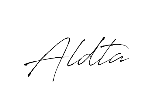 Aldta stylish signature style. Best Handwritten Sign (Antro_Vectra) for my name. Handwritten Signature Collection Ideas for my name Aldta. Aldta signature style 6 images and pictures png