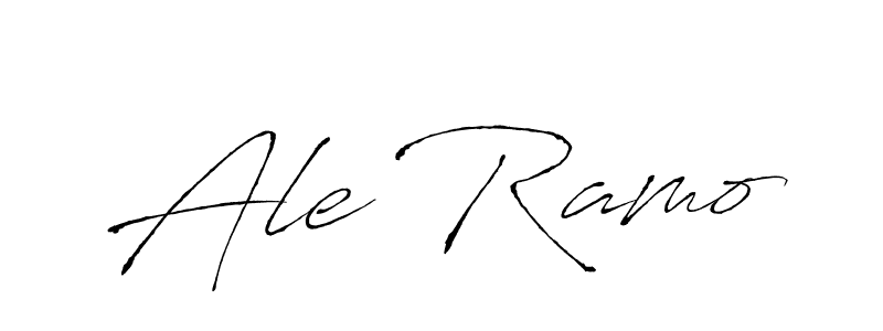 Make a beautiful signature design for name Ale Ramo. With this signature (Antro_Vectra) style, you can create a handwritten signature for free. Ale Ramo signature style 6 images and pictures png