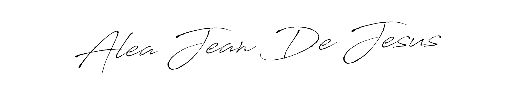 Create a beautiful signature design for name Alea Jean De Jesus. With this signature (Antro_Vectra) fonts, you can make a handwritten signature for free. Alea Jean De Jesus signature style 6 images and pictures png