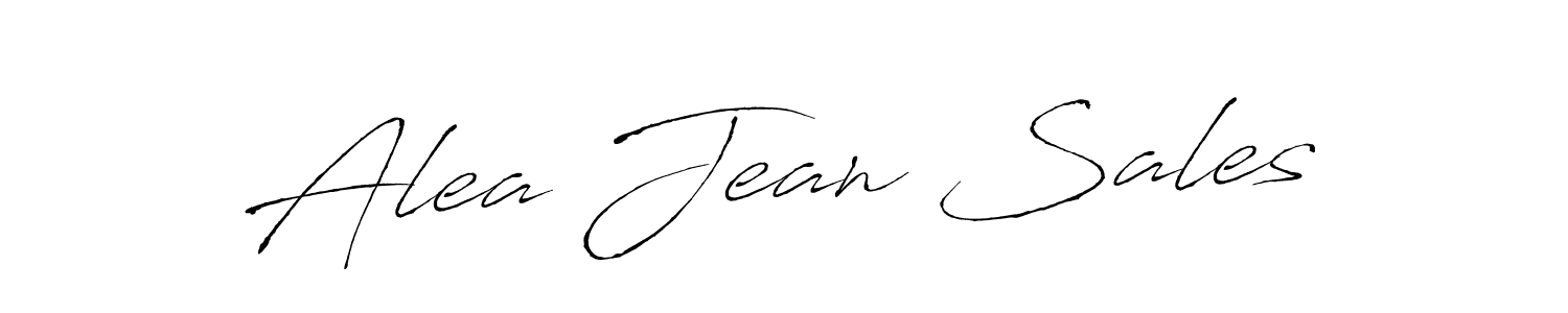 if you are searching for the best signature style for your name Alea Jean Sales. so please give up your signature search. here we have designed multiple signature styles  using Antro_Vectra. Alea Jean Sales signature style 6 images and pictures png