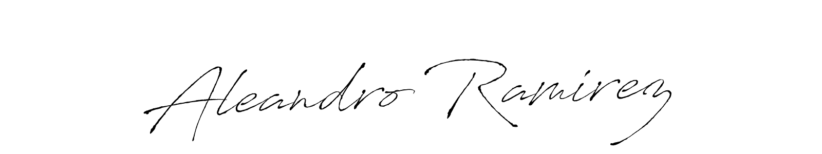 How to make Aleandro Ramirez name signature. Use Antro_Vectra style for creating short signs online. This is the latest handwritten sign. Aleandro Ramirez signature style 6 images and pictures png