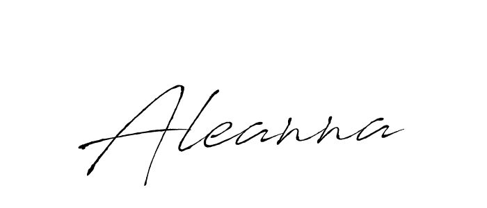 Create a beautiful signature design for name Aleanna. With this signature (Antro_Vectra) fonts, you can make a handwritten signature for free. Aleanna signature style 6 images and pictures png