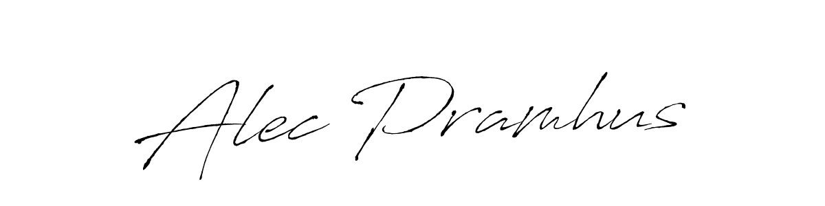 Design your own signature with our free online signature maker. With this signature software, you can create a handwritten (Antro_Vectra) signature for name Alec Pramhus. Alec Pramhus signature style 6 images and pictures png